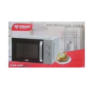 Attoh Espace Multimédia 167 🥘 Micro Onde 25L Silver SMART TECHNOLOGY STMW-25WS 850W 5 Niveaux Plateau Tournant Cuisson Rapide Facile
